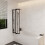 NES Home Nes Home 1100mm Width 4 Fold Bath Shower Screen Matt Black Frame 3