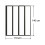 NES Home Nes Home 1100mm Width 4 Fold Bath Shower Screen Matt Black Frame 9