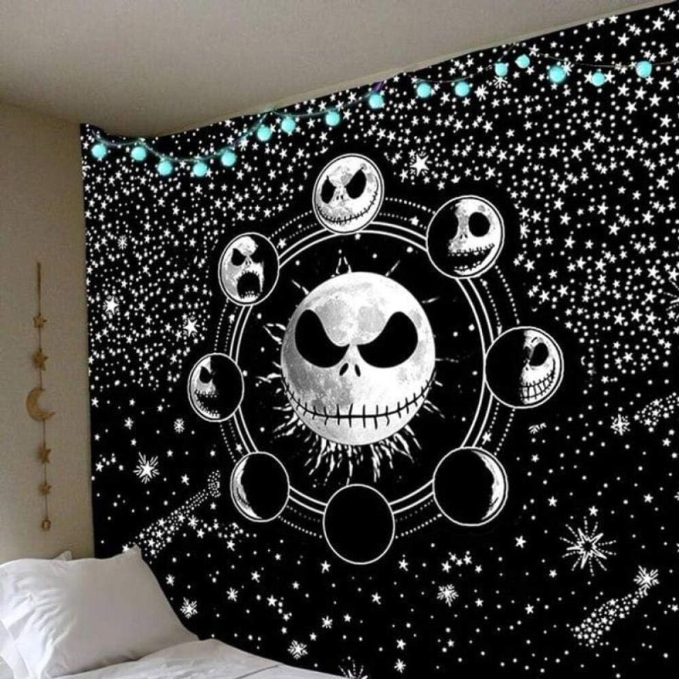 Nightmare Before Christmas Tapestry Wall Hanging Starry Night Sky Gift