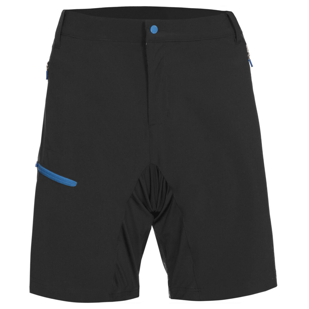 (XXS, Black) Trespass Mens Cycling Shorts Padded Malaki