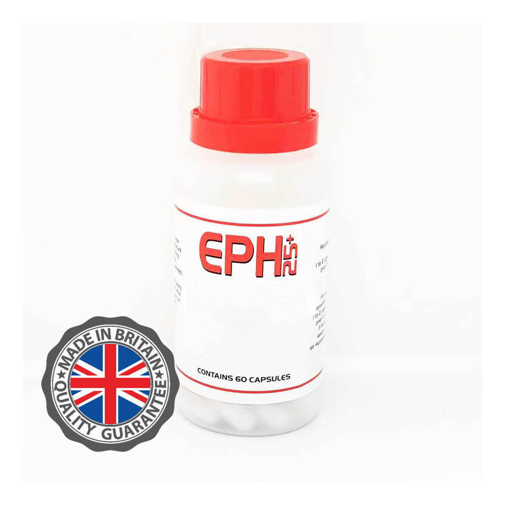 EPH 25+ (60 Capsules) Thermogenic Fat Burner, Energy - Free Delivery