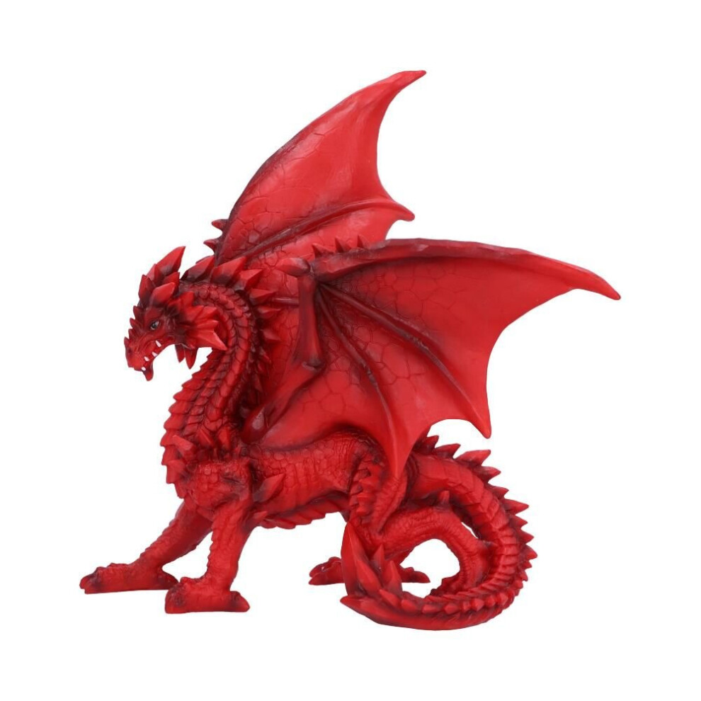 Dragon Ornament Tailong Red Dragon Gothic Hand Painted - Nemesis Now