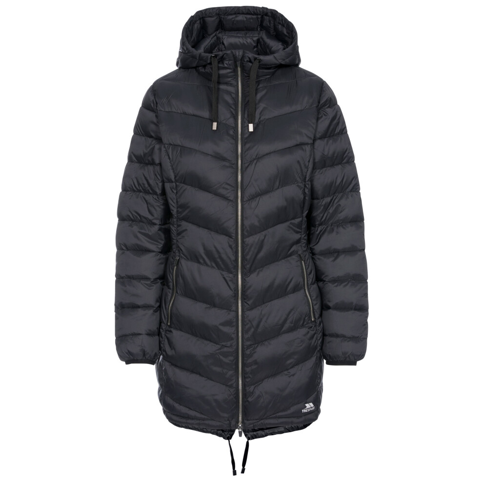 (12, Black) Trespass Womens Jacket Packaway Coat Rianna