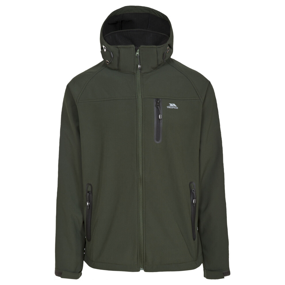 (XXXL, Olive) Trespass Mens Softshell Jacket Accelerato