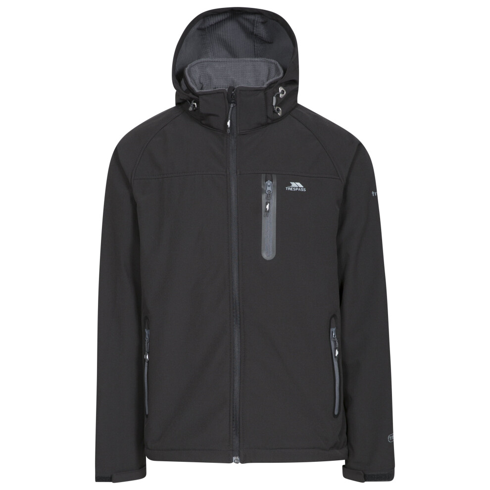 (XXL, Black) Trespass Mens Softshell Jacket Accelerato