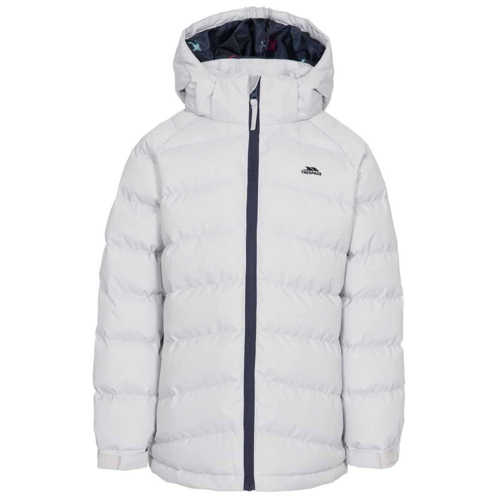 Trespass (2-3 Years, Pale Grey) Girls Padded Jacket Hooded Amira