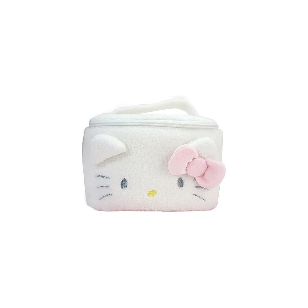 Tianfu Plush Bag Cosmetic Storage Bag Purse Storage Bag Packaging Christmas Decorations (Pink White)