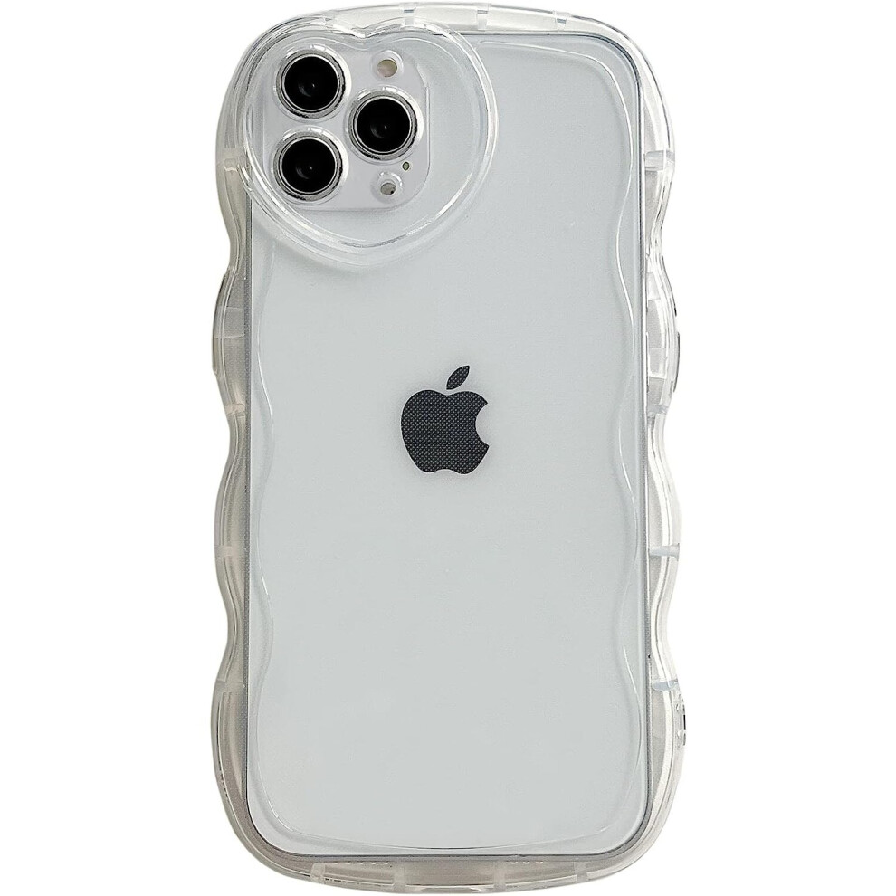 Iphone 13 Pro Max Case 6.7 Inch, Cute Case With Love Camera Frame Wave Edge Full Protection Soft Tpu Shockproof Case, Women, Clear 7042558496082