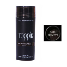 (Dark Brown, 2pcs) 2/4/6PCS 9 Colors 27.5G Natural Hair Building Fiber Hair Loss Treatment Care Hair Loss Building Fiber for Women Men