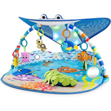 Bright Starts, Disney Baby, Finding Nemo Ocean Lights Baby Activity Gym and Play Mat with