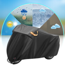 Heavy Duty Waterproof Motorcycle Motorbike Cover Outdoor Rain Dust UV Protector