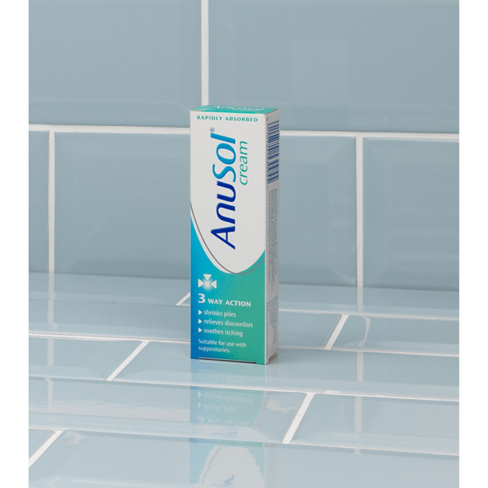 Anusol Cream 43G Haemorrhoids Shrinks Piles 3 Way Action X 3