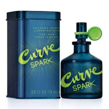 Curve Herrparfym Spray, Avslappnad Doft Dag eller Natt, Curve Spark, 2.5 Fl Oz