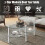 Costway 3-Tire Modern Oval Tea Table Side Table Tempered Glass Coffee Table 8