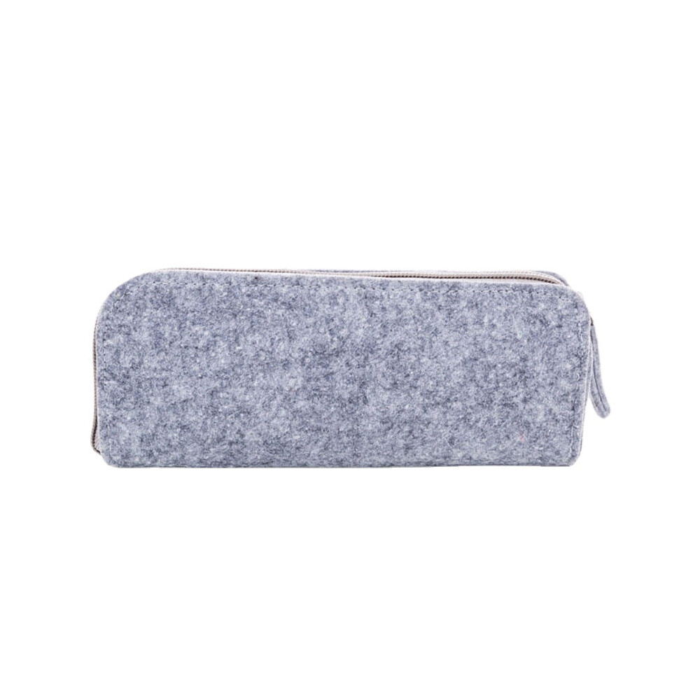 (Gray, Wallet) 1pcs Felt Pencil Bag Pencil Case School Office Supplies Stationery Pouch Purse Storage Makeup Bags School Students Supplies