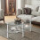 Costway 3-Tire Modern Oval Tea Table Side Table Tempered Glass Coffee Table 5