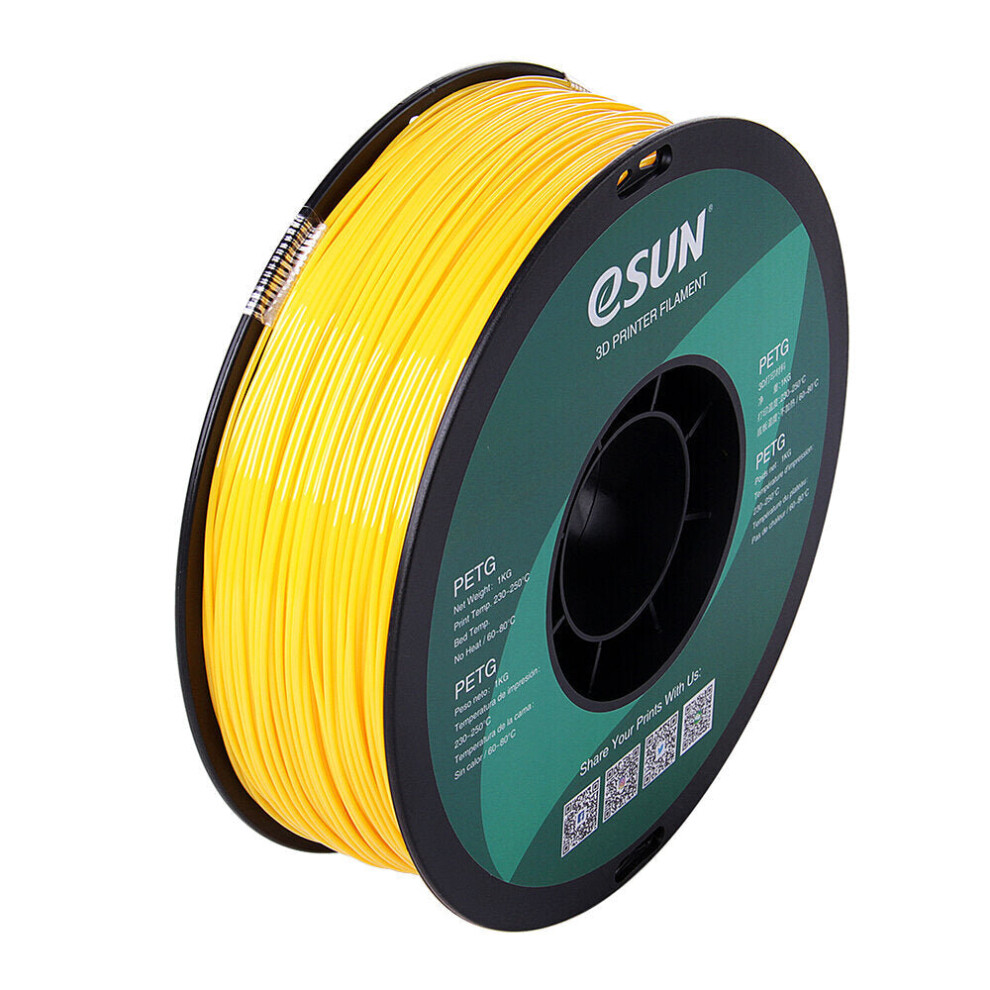 (Yellow) 3D White/Black/Yellow/Blue/Red 1KG 1.75mm PLA Filament For 3D Printer