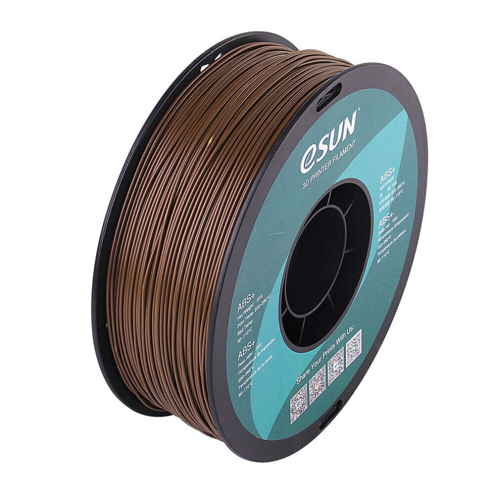 (Brown) 1.75mm PLA Filament 1KG White/Black/Grey/Red/Blue/Yellow/Green/Orange 8 Color for 3D Printer