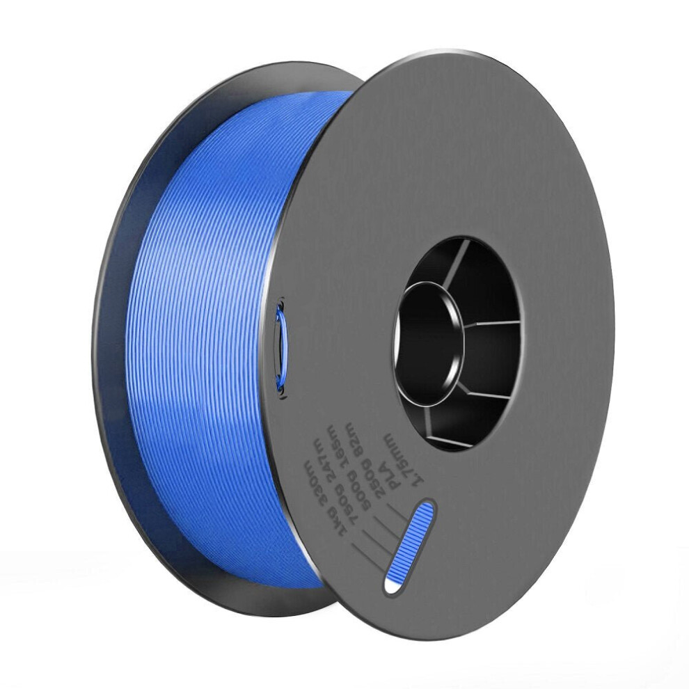 (Blue) 1.75mm PLA Filament 1KG White/Black/Grey/Red/Blue/Yellow/Green/Orange 8 Color for 3D Printer