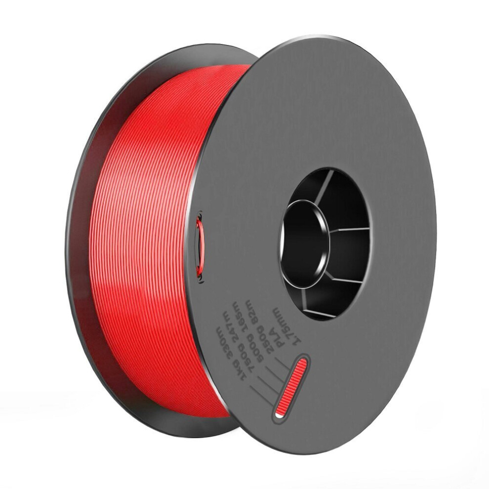 (Red) 1.75mm PLA Filament 1KG White/Black/Grey/Red/Blue/Yellow/Green/Orange 8 Color for 3D Printer