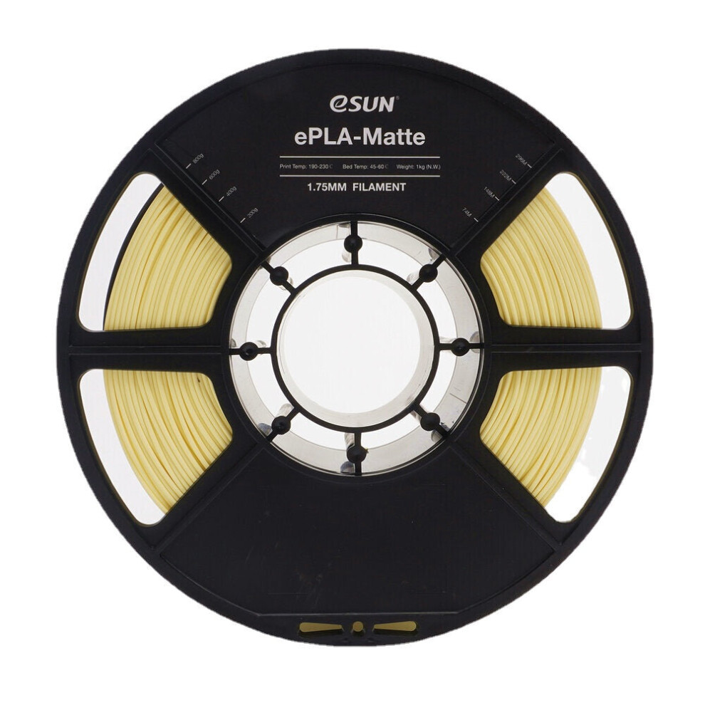 (Yellow) 3D Printer Filament 1.75mm 1KG 2.2LBS 3D Printing Filament Matte Surface Low Density Material for 3D Printing