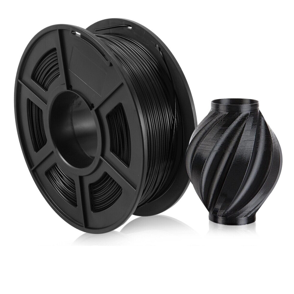(Black) 1KG New Upgraded 1.75MM Filament 100% No Bubble filament for 3D Printer