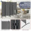 Costway 4-Panel Room Divider 173cm Folding Privacy Screen Portable Divider 9