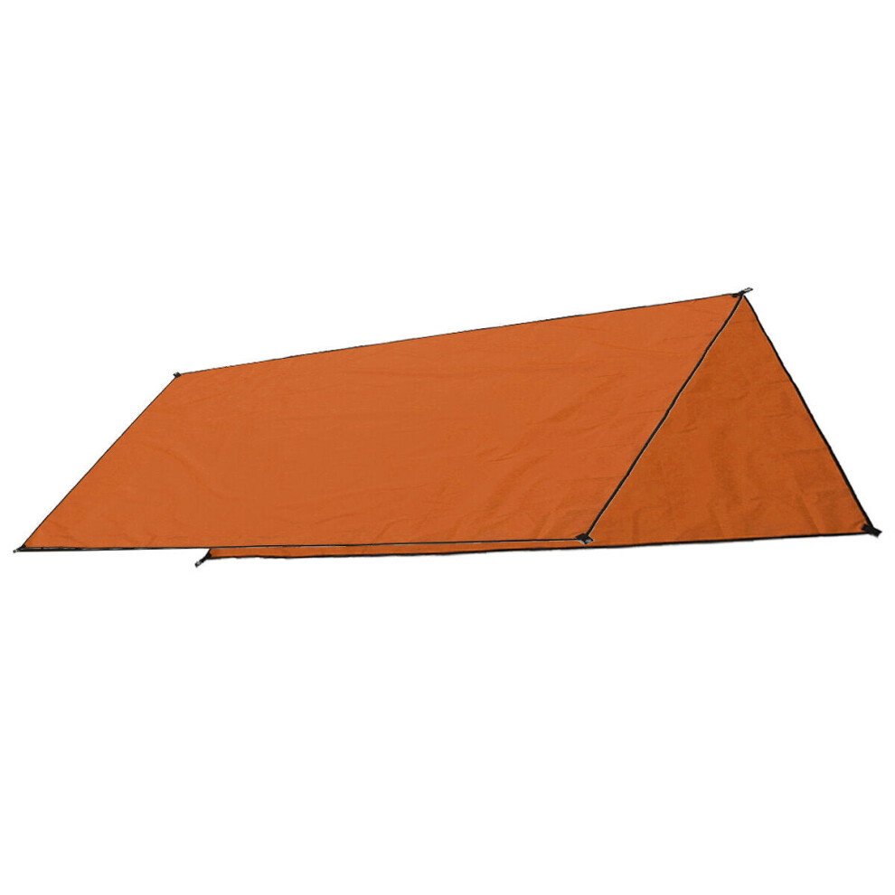 (Orange) 3X3M 420D Sun Shelter Oxford Tent Sunshade Protection Outdoor Canopy Garden Patio Pool Shade Sail Awning Camping Shade Cloth