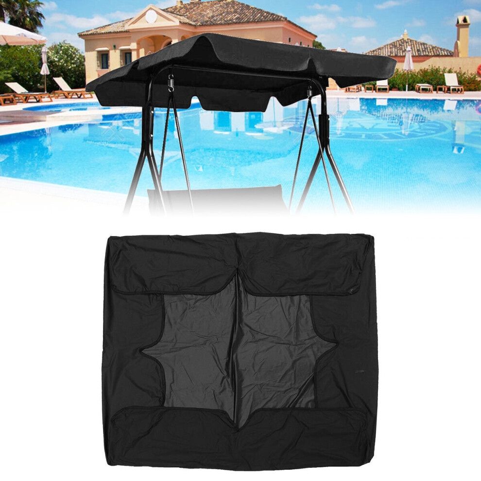 2 Seater Patio Swing Hammock Chair Anti-UV Waterproof Canopy Spare Cover+ Backrest + Cushion Cover