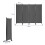 Costway 4-Panel Room Divider 173cm Folding Privacy Screen Portable Divider 2
