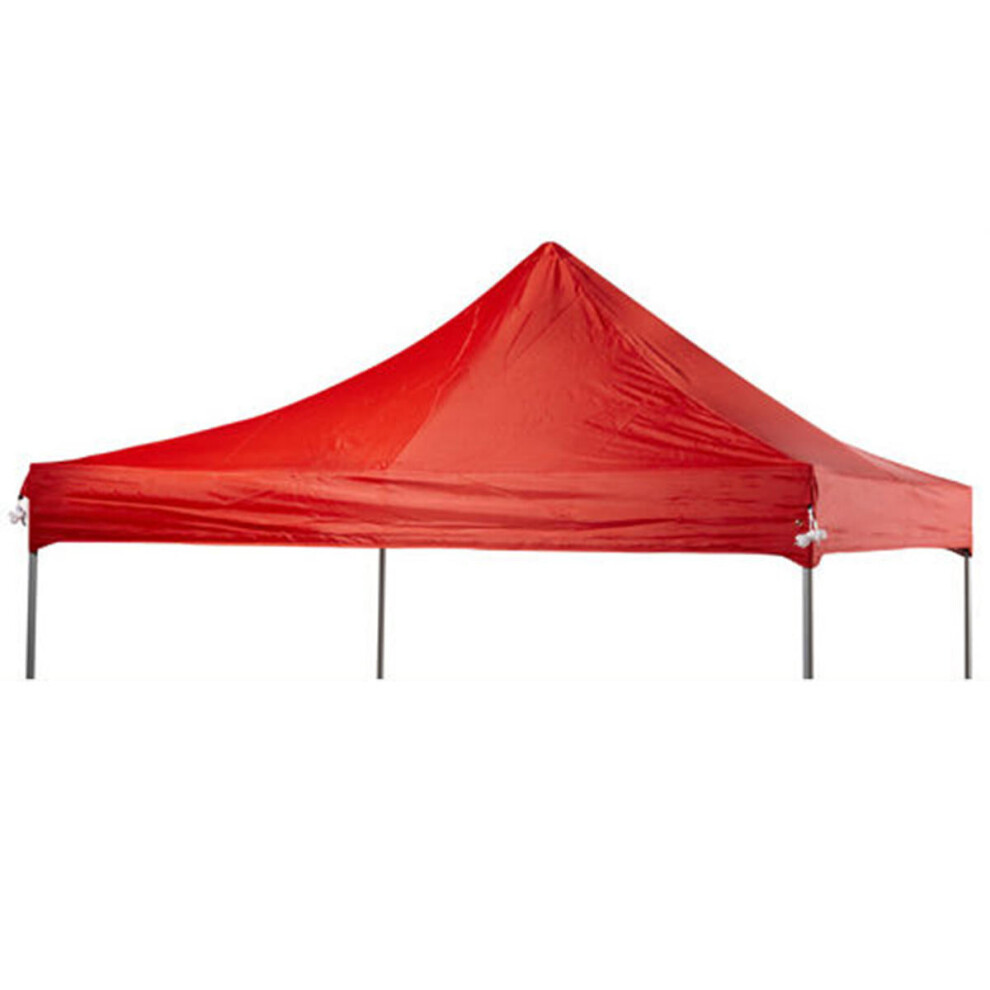 (Red) 3x3m Waterproof 300D Camping Tent Top Tarp Ourdoor Replacement Cover Canopy Sunshade