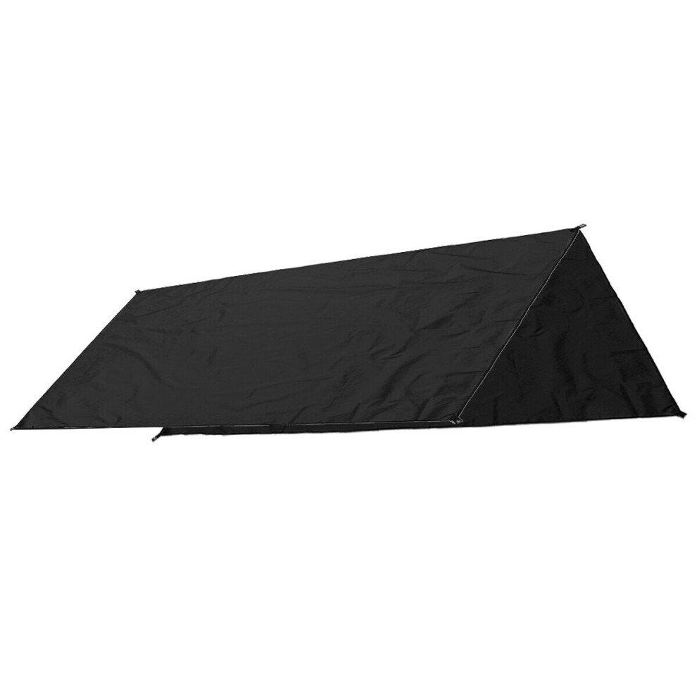 (Black) 3X3M 420D Sun Shelter Oxford Tent Sunshade Protection Outdoor Canopy Garden Patio Pool Shade Sail Awning Camping Shade Cloth