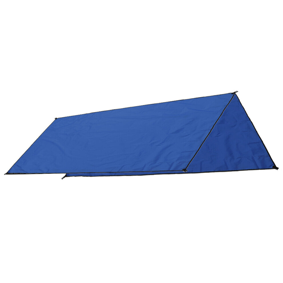 (Blue) 3X3M 420D Sun Shelter Oxford Tent Sunshade Protection Outdoor Canopy Garden Patio Pool Shade Sail Awning Camping Shade Cloth