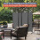Costway 4-Panel Room Divider 173cm Folding Privacy Screen Portable Divider 4