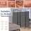 Costway 4-Panel Room Divider 173cm Folding Privacy Screen Portable Divider 8