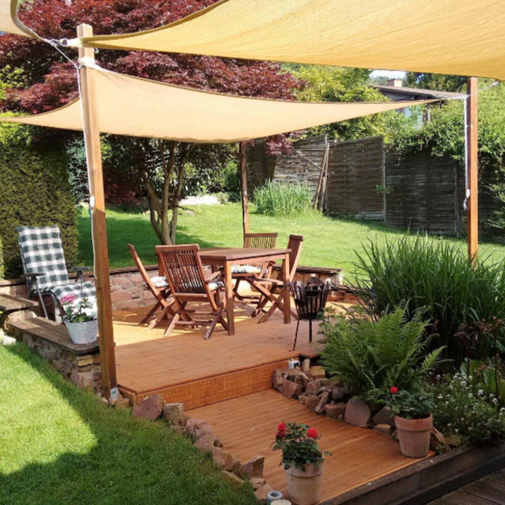 2.5Meters Waterproof Square Large Sun Shade Sail Oxford Canopy For Outdoor Patio Garden Plant Protection Awning Use