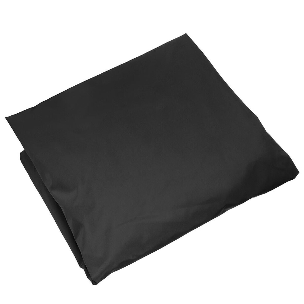 (Black) 195x125cm Swing Seat Top Cover 2-3 Seater Canopy Replacement Outdoor UV Protection Waterproof Rainproof Tent Sunshade
