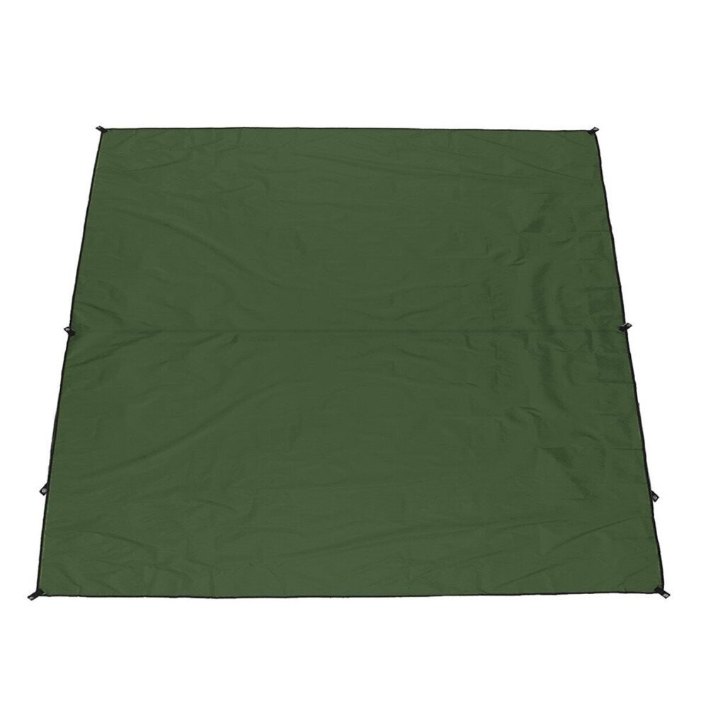 (Green) 300x300cm Outdoor Camping Tent Sunshade Rain Sun UV Beach Canopy Awning Shelter Beach Picnic Mat Ground Pad Tent Sunshade