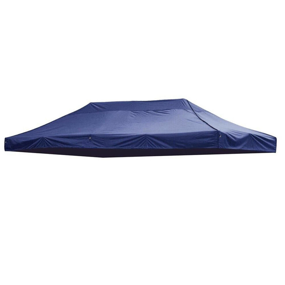(Blue) 10x20ft Canopy Top Cover Replacement Tent Patio Gazebo 420D UV Sunscreen Sunshade