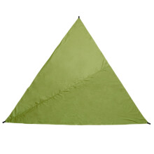 (Tan) 3m Triangular Waterproof Tent Sunshade Garden Patio Awning Canopy Sun Shelter
