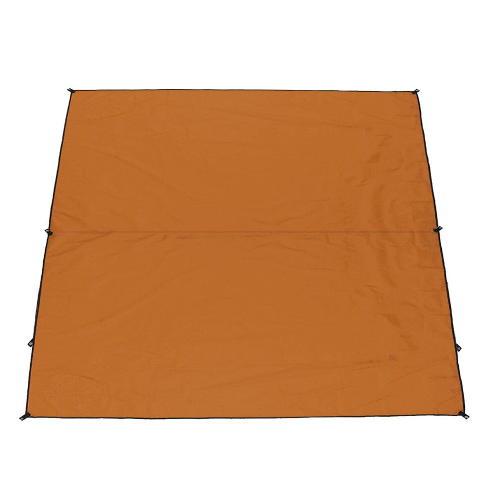 (Orange) 300x300cm Outdoor Camping Tent Sunshade Rain Sun UV Beach Canopy Awning Shelter Beach Picnic Mat Ground Pad Tent Sunshade