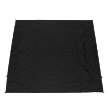 (Black) 300x300cm Outdoor Camping Tent Sunshade Rain Sun UV Beach Canopy Awning Shelter Beach Picnic Mat Ground Pad Tent Sunshade