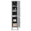Costway 5 -Tier Bathroom High Storage Cabinet Freestanding Organizer 2 Shelves 1