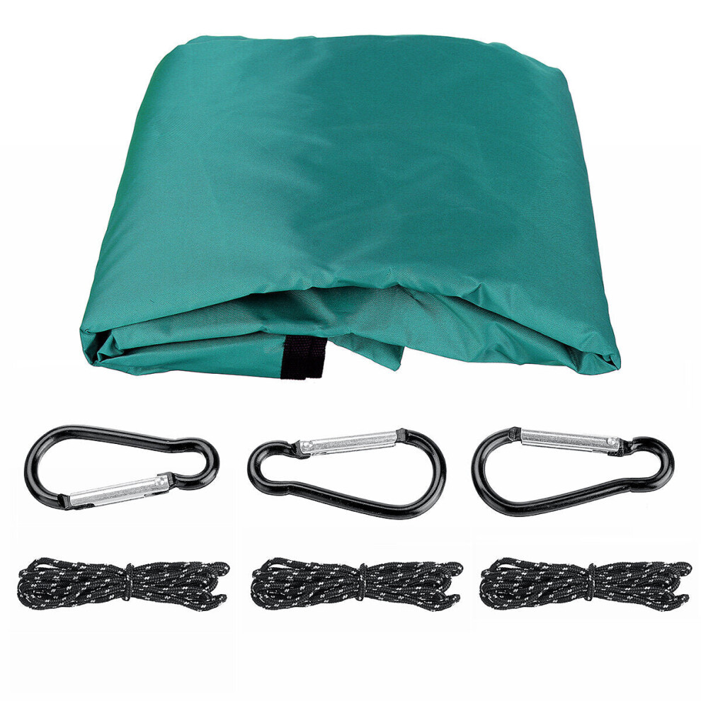 (Dark Green) 3x3m 420D Oxford Camping Tent Top Cover Awning Top Cover Waterproof UV Protection Garden Patio Tent Sunshade Canopy