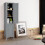 Costway 5 -Tier Bathroom High Storage Cabinet Freestanding Organizer 2 Shelves 10