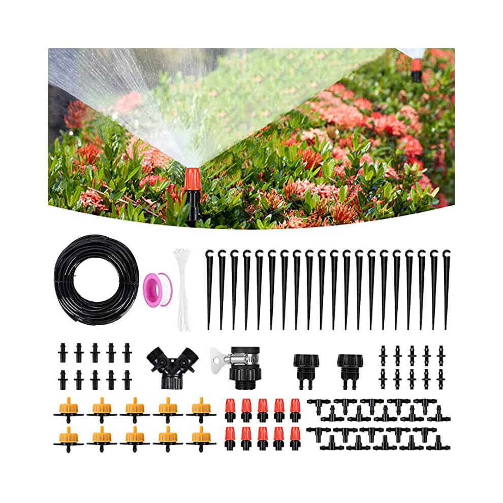 (30m suit) 25M/30M/43M Drip Irrigation Kit Garden Irrigation System Adjustable Automatic Irrigation Set Distribution Tubing Hose DIY Watering Set