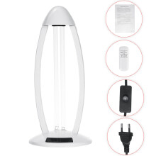 (220V EU Plug) 38W UVC Ozone Ultraviolet Germicidal Lamp Remote UV Sterilization Quartz Lights LED UV Lamp