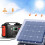 50W 18V Portable Solar Panel Foldable Solar Charger for Camping Power Generator 4