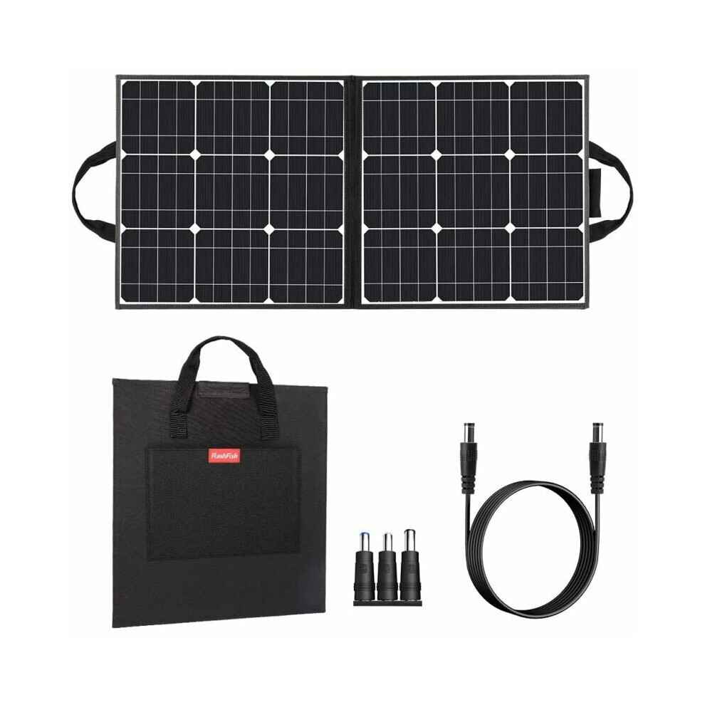 50W 18V Portable Solar Panel Foldable Solar Charger for Camping Power Generator