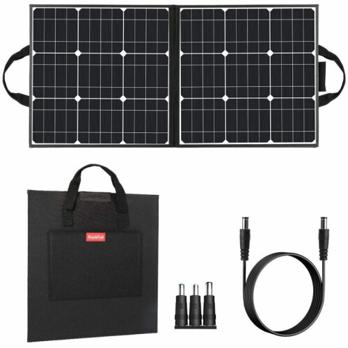 50W 18V Portable Solar Panel Foldable Solar Charger for Camping Power Generator 1